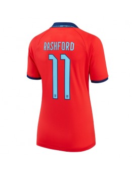 Ženski Nogometna dresi replika Anglija Marcus Rashford #11 Gostujoči SP 2022 Kratek rokav